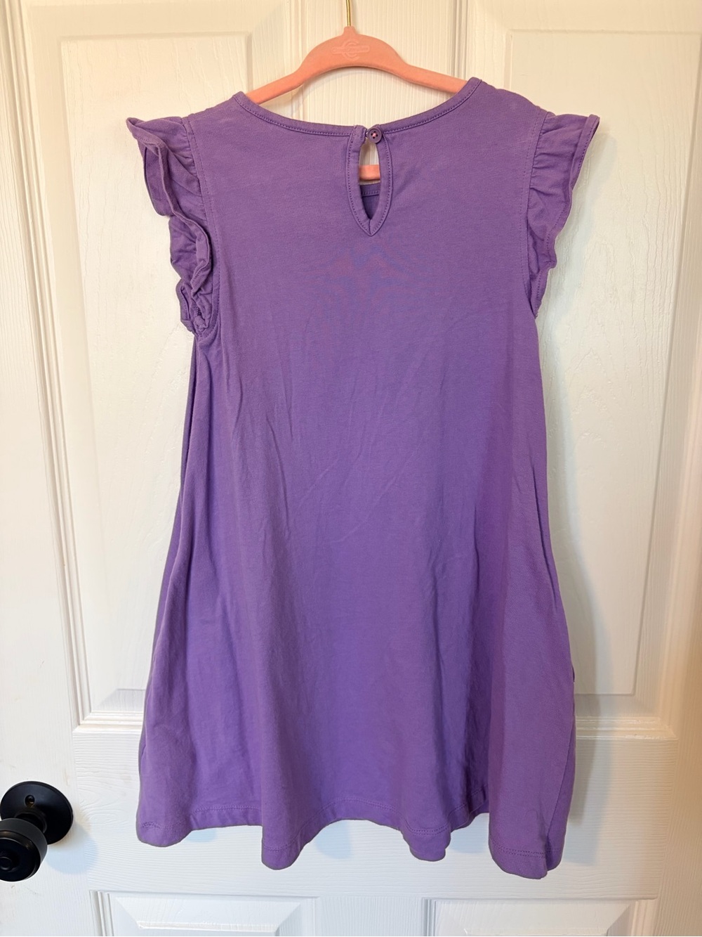 MB Purple Fairy Animal Appliqué Kids Dress - Picture 3 of 3